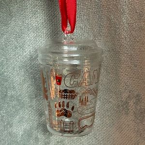 CLEAR STARBUCKS ORNAMENT